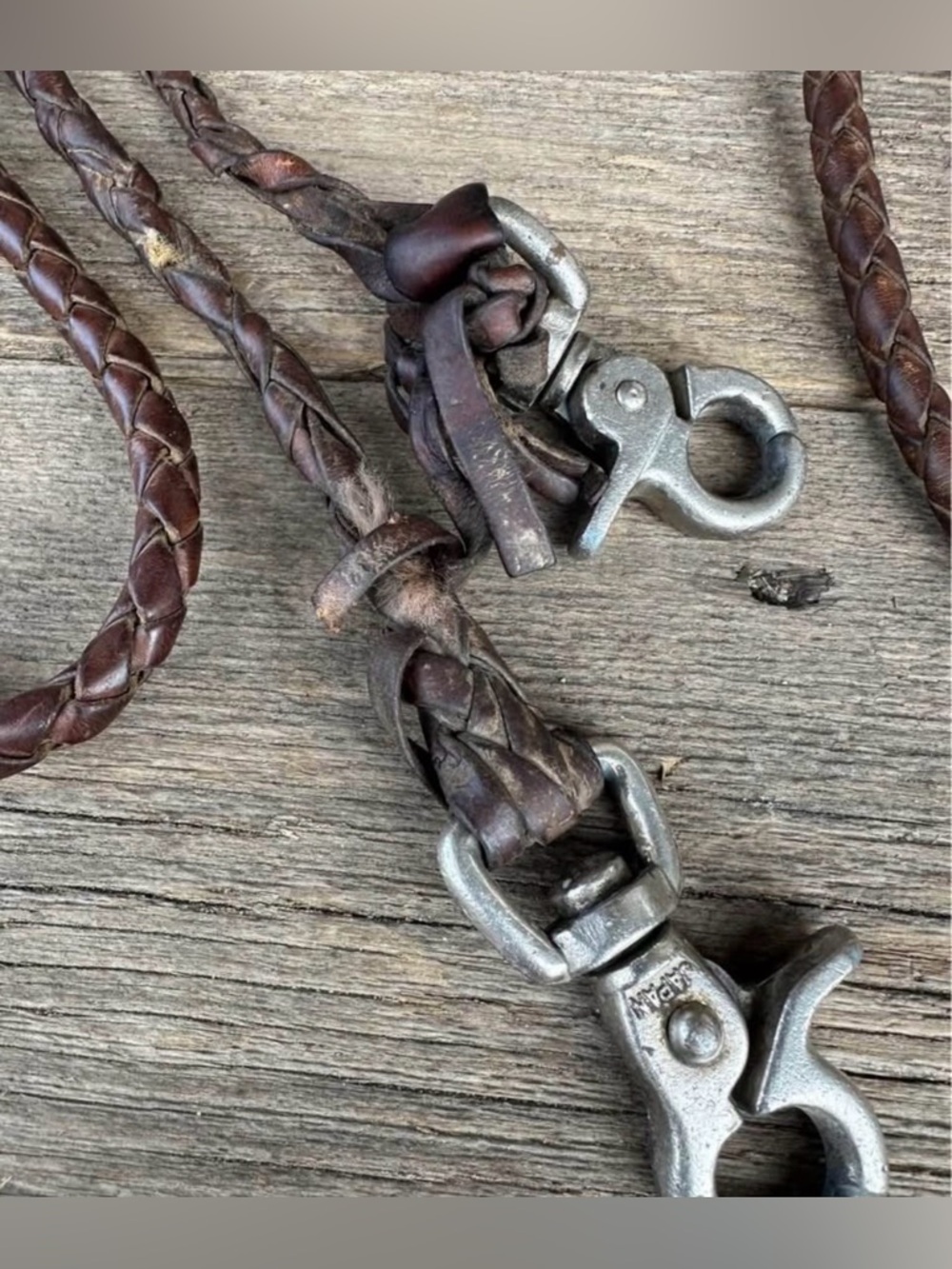 Horse Tack - Hand braided leather headstall with matching split reins - Picture 5 of 9